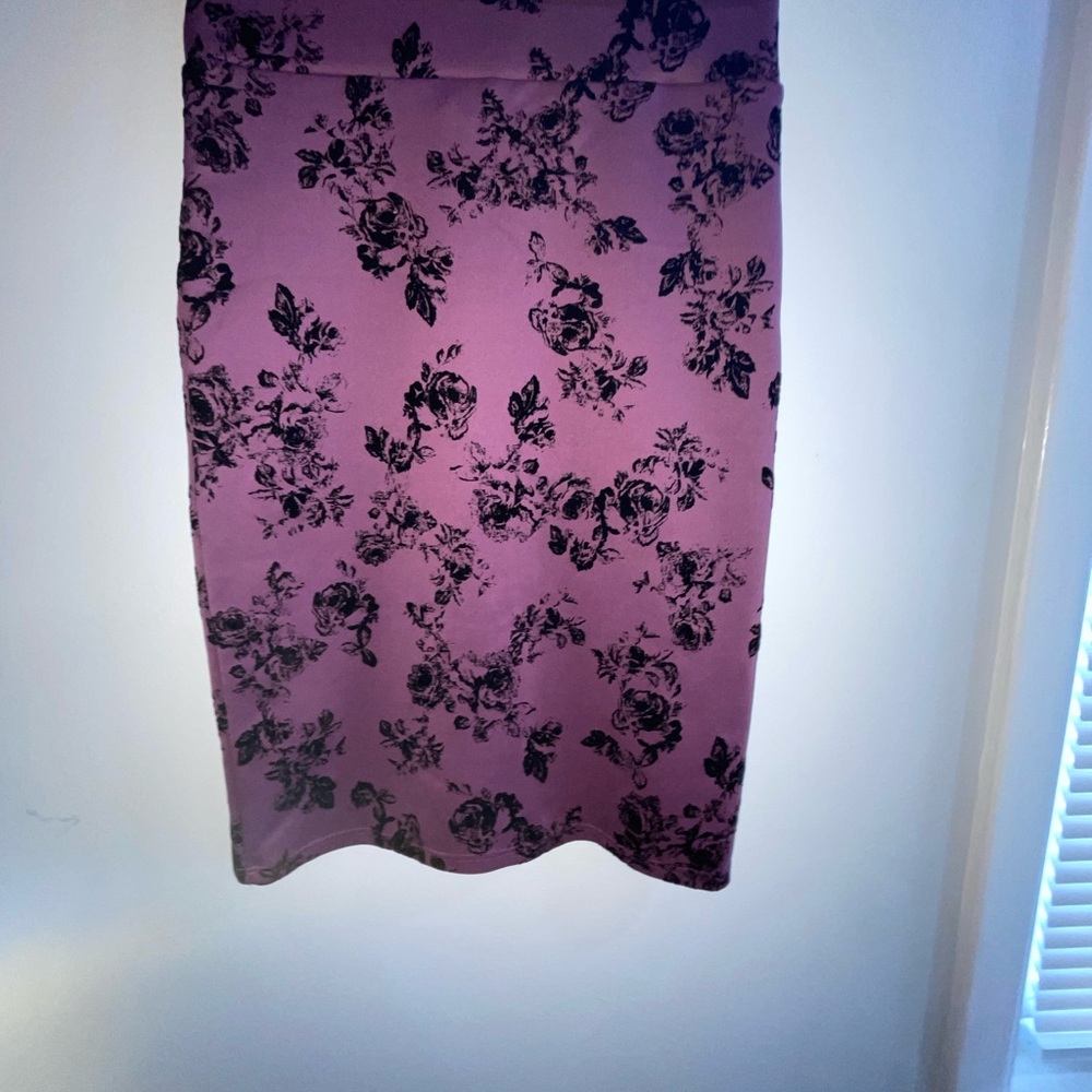 First Love Purple Knee-Length Pencil Skirt Cocktail